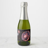 キャートホイール銀河系、ジェームズウェッブ宇宙望遠鏡 スパークリングワインラベル (正面)