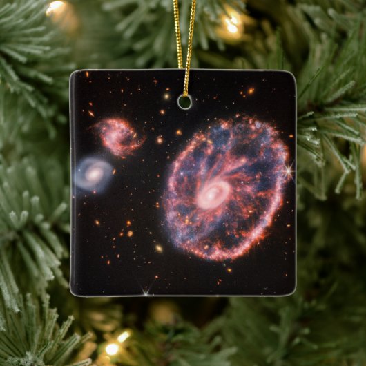キャートホイール銀河系、ジェームズウェッブ宇宙望遠鏡 セラミックオーナメント (ツリー)