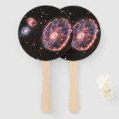 キャートホイール銀河系、ジェームズウェッブ宇宙望遠鏡 ハンドファン (正面&裏面)