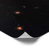 キャートホイール銀河系、ジェームズウェッブ宇宙望遠鏡 ポスター (角)