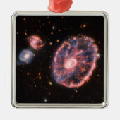 キャートホイール銀河系、ジェームズウェッブ宇宙望遠鏡 メタルオーナメント (正面)