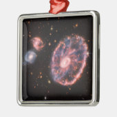 キャートホイール銀河系、ジェームズウェッブ宇宙望遠鏡 メタルオーナメント (左)