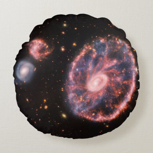キャートホイール銀河系、ジェームズウェッブ宇宙望遠鏡 ラウンドクッション (正面)