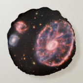 キャートホイール銀河系、ジェームズウェッブ宇宙望遠鏡 ラウンドクッション (裏面)