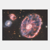 キャートホイール銀河系、ジェームズウェッブ宇宙望遠鏡 ラッピングペーパーシート (正面2)