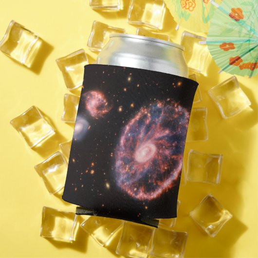 キャートホイール銀河系、ジェームズウェッブ宇宙望遠鏡 缶クーラー (インサイチュ 夏)