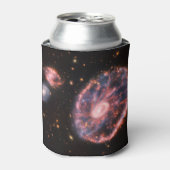 キャートホイール銀河系、ジェームズウェッブ宇宙望遠鏡 缶クーラー (缶正面)