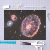 キャートホイール銀河系、ジェームズウェッブ宇宙望遠鏡 薄葉紙 (クラフト)