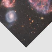 キャートホイール銀河系、ジェームズウェッブ宇宙望遠鏡 薄葉紙 (詳細)