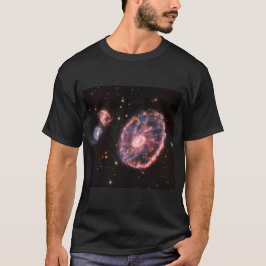 キャートホイール銀河系、ジェームズウェッブ宇宙望遠鏡 Tシャツ (正面)