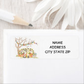 **キャ飾ンパ**差出人住所ラベル ラベル (インサイチュ)