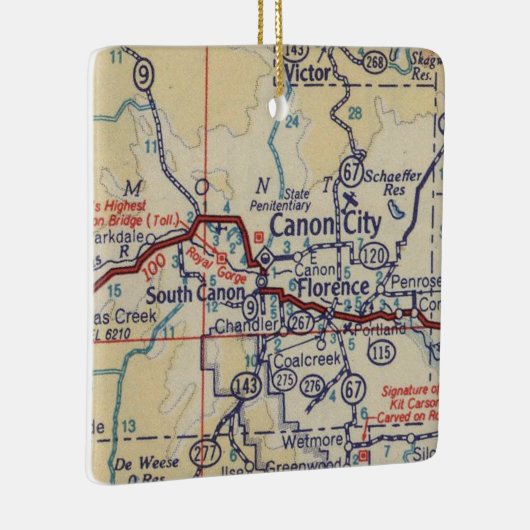 キヤノンシティCOヴィンテージマップ セラミックオーナメント (右)
