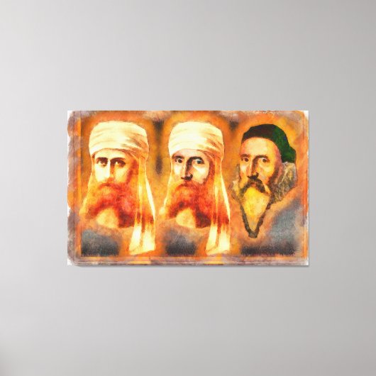 キヤノンレジェンズ博士ジョン・ディー博士マハトマ・モーヤ キャンバスプリント (正面)