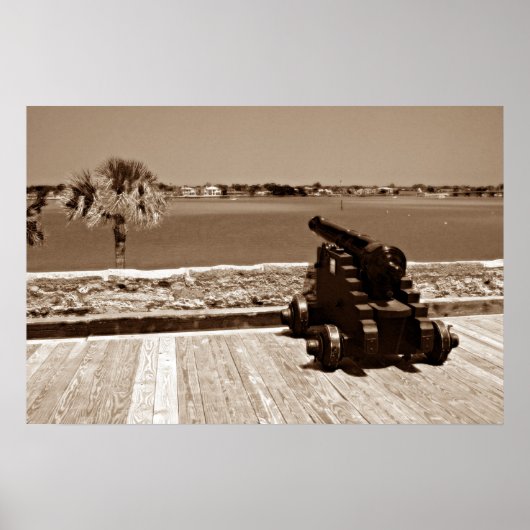 キヤノン入り口セピア1 ポスター (正面)