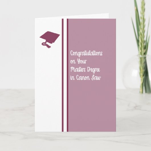キヤノン法学修士号カード カード (正面)