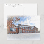 キヤントン中学校葉書 ポストカード (正面/裏面)