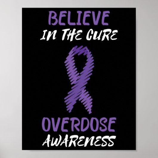 キュアオーバードー信じスアワレネの紫色のリボン ポスター (正面)