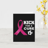 キュアサッカーのための乳がん認識度キック カード (黄色い花)