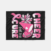 キュアサッカー用のがん認識度応援 フリースブランケット (正面(横))