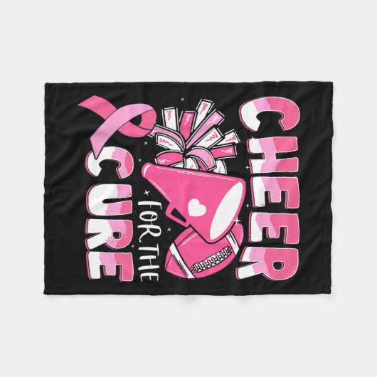 キュアサッカー用のがん認識度応援 フリースブランケット (正面(横))