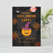 キュアパンプキンハローウィンパーティ招待状 招待状 (スタンド正面)