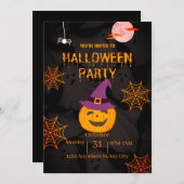 キュアパンプキンハローウィンパーティ招待状 招待状 (正面/裏面)