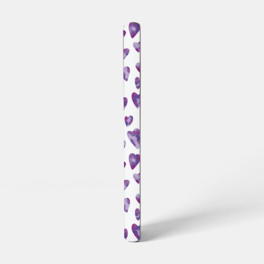 キュアパープルラブハートパターン SAMSUNG GALAXYケース (左側面)