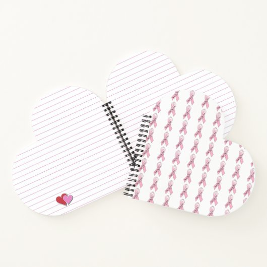 キュアピンクリボンを見つける ノートブック (内部)