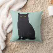 キュアブラックキャットピローデカール猫レディーギフト クッション (ブランケット)