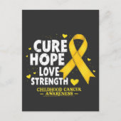 キュアホープ愛の強さ小児癌認識度 案内ポストカード (正面)
