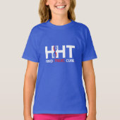 キュアHHT FIND.TREAT.CURE認識度Tシャツ（少女） Tシャツ (正面)