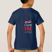 キュアHHT FIND.TREAT.CURE認識度Tシャツ（少年） Tシャツ (裏面)
