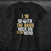 キュイおもしろいキャット引用文デザインブパーソナライズされたラック Tシャツ