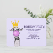 キュイおもしろいラマイラストレーション誕生会 招待状 (スタンド正面)