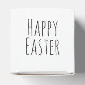 キュイおもしろいヴィンテージバニーパーソナライズされたハッピーイースター フェイバーボックス (上部)