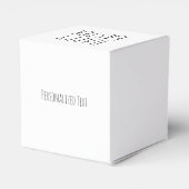 キュイおもしろいヴィンテージバニーパーソナライズされたハッピーイースター フェイバーボックス (裏面サイド)