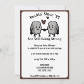 キュイおもしろい・ロック結婚の命日の誓いの更新 招待状 (正面)