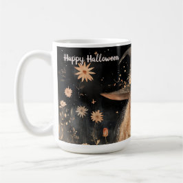 キュイお洒落ハッピーハローウィンウィッチパーソナライズされた コーヒーマグカップ
