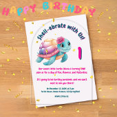 キュイお洒落フローラタガーリーメ子供の誕生日 アクリル招待状