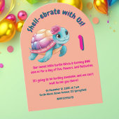 キュイお洒落フローラタガーリーメ子供の誕生日 招待状