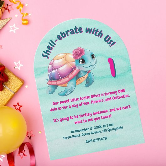 キュイお洒落フローラタガーリーメ子供の誕生日 招待状