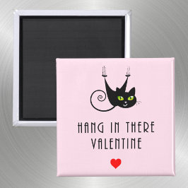 キュイつるイイなバつるンタインの黒猫 マグネット