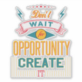 キュイやる気を起こさせる感動的ことわざ引用文 シール (正面)