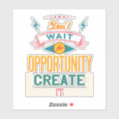 キュイやる気を起こさせる感動的ことわざ引用文 シール (シート)