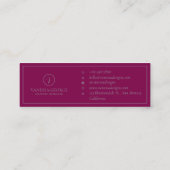 キュイエレガントー赤モノグラモダンムカスタム スキニー名刺 (裏面)