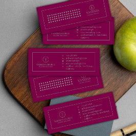 キュイエレガントー赤モノグラモダンムカスタム スキニー名刺