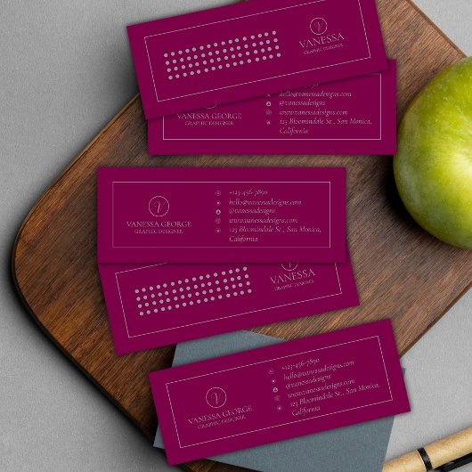 キュイエレガントー赤モノグラモダンムカスタム スキニー名刺