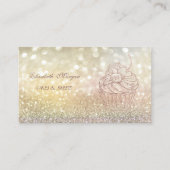 キュイエレガント《写真》ぼけ味グリッターカップケーキベーカリー 名刺 (正面)