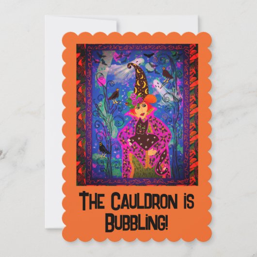 キュイカスタマイズウィッチハローウィンパーティ招待状 シーズンカード (正面)