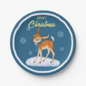 キュイカスタマイズクリスマステーマ紙プレート ペーパープレート (正面)